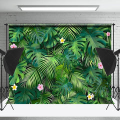 Lofaris Natural Floral Monstera Plant Spring Photo Backdrop