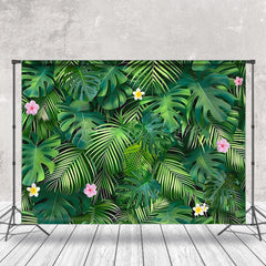 Lofaris Natural Floral Monstera Plant Spring Photo Backdrop