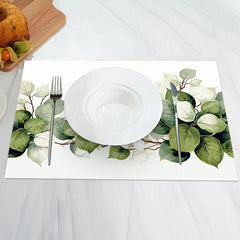 Lofaris Natural Spring Greenery Dining Set Of 4 Placemats