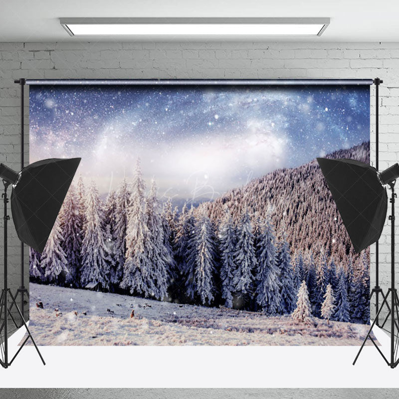 Lofaris Natural Winter Scene Photography Backdrop Photo Shoot