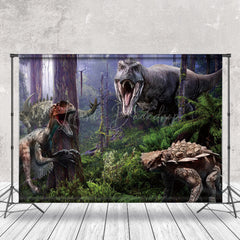 Lofaris Nature Forest Jurassic Dinosaur Photography Backdrop