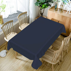 Lofaris Navy Blue Soild Color Party Rectangle Tablecloth