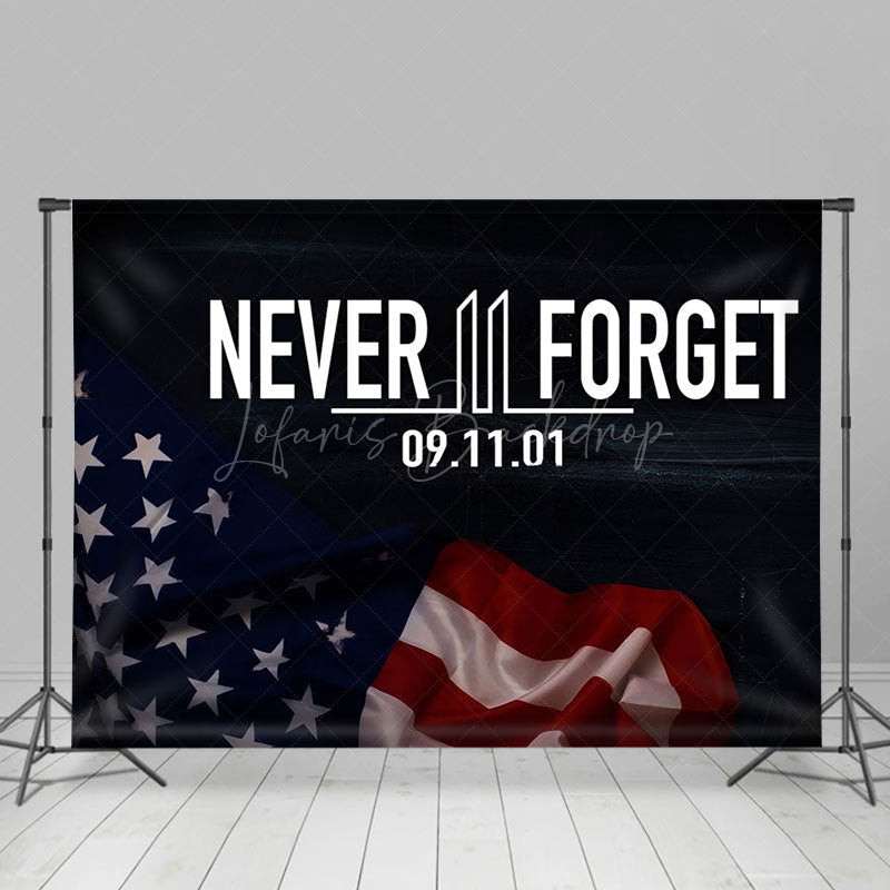 Lofaris Never Forget 09 11 01 Usa Flag Condolences Backdrop