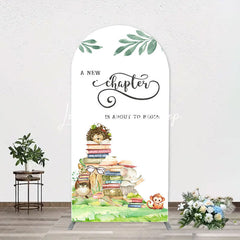 Lofaris New Chapter Books Animals Arch Baby Shower Backdrop