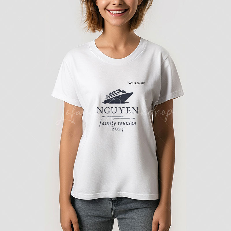 Lofaris Nguyen Family Reunion Custom Name T-Shirt