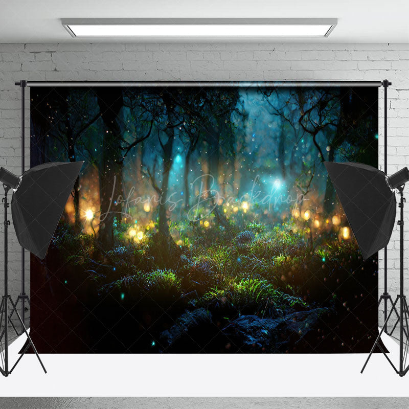 Lofaris Night Bokeh Fairy Tale Forest Backdrop For Photo