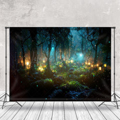 Lofaris Night Bokeh Fairy Tale Forest Backdrop For Photo