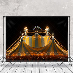 Lofaris Night Light Stripe Tent Circus Photo Booth Backdrop