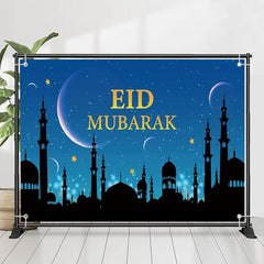 Lofaris Night Moon Shadow Palace Stars Eid Mubarak Backdrop