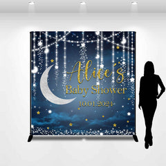 Lofaris Night Star Strings Bokeh Custom Baby Shower Backdrop