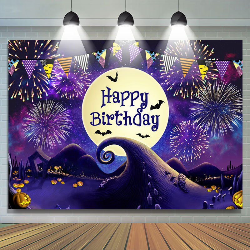 Lofaris Nightmare Moon Halloween Happy Birthday Backdrop