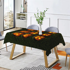 Lofaris Ninebox Grid Pumpkin Lantern Halloween Tablecloth