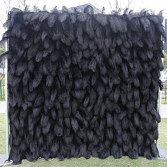 Lofaris Noble Black Faux Feather Decor Wall Panels Wholesale