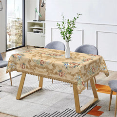 Lofaris Noble Flower Patterns Rectangle Tablecloth