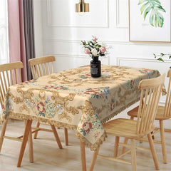 Lofaris Noble Flower Patterns Rectangle Tablecloth