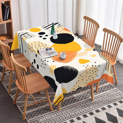 Lofaris Nordic Circles Dots Abstract Rectangle Tablecloth