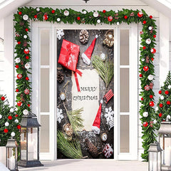 Lofaris Note Present Snowflake Wood Christmas Door Cover