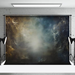 Lofaris Old Master Blue Yellow Mist Portrait Photo Backdrop