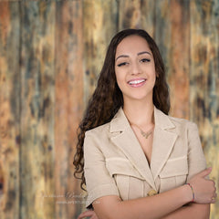 Lofaris Old Retro Brown Wood Grain Backdrop For Photography