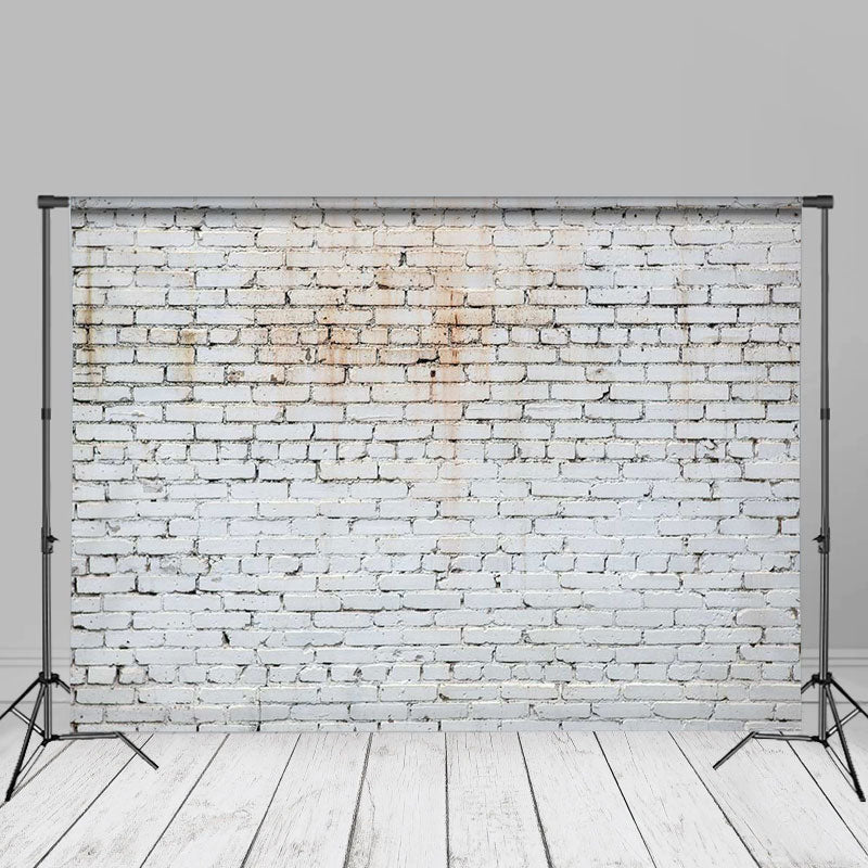 Lofaris Old White Brick Wall Photography Studio Backdrop