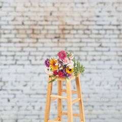 Lofaris Old White Brick Wall Photography Studio Backdrop