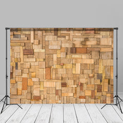 Lofaris Old Wood Bricks Brown Portrait Photoshoot Backdrop