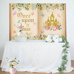 Lofaris Once Upon A Time Princess Castle Birthday Backdrop