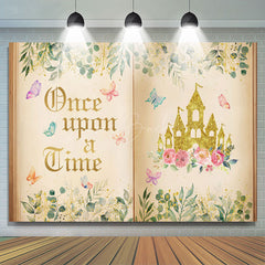 Lofaris Once Upon A Time Princess Castle Birthday Backdrop