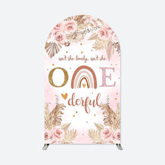 Lofaris Onederful Boho 1st Birthday Semicircle Arch Backdrop