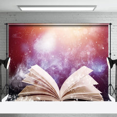 Lofaris Open Book Smoky Bokeh Light World Day Backdrop