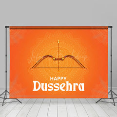 Lofaris Orange Crossbow Arrow Indian Happy Dussehra Backdrop