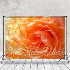 Lofaris Orange Floral Petals Artistic Photography Backdrop