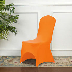 Lofaris Orange Open Back Stretch Spandex Banquet Chair Cover