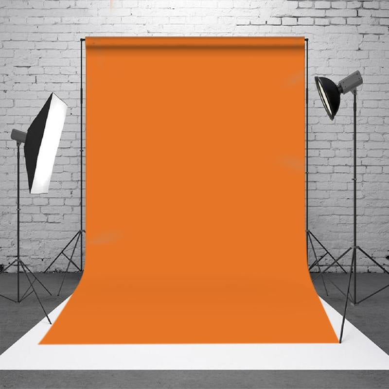 Lofaris Orange Solid Color Portrait Photo Booth Backdrop