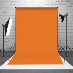 Lofaris Orange Solid Color Portrait Photo Booth Backdrop