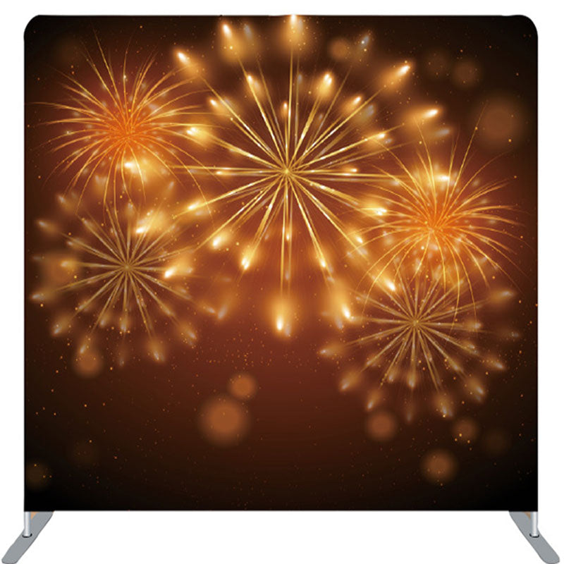 Lofaris Orange Spark Festive Congratulation Party Backdrop