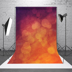 Lofaris Orange Tang Bokeh Light Abstract Photo Backdrop