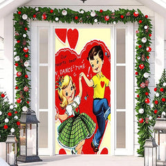 Lofaris Our Heart Beat Dance Time Valentines Day Door Cover