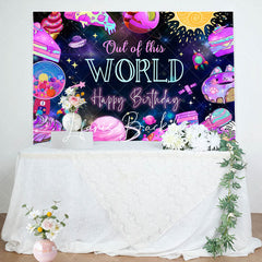 Lofaris Out Of This World Desserts Galaxy Birthday Backdrop