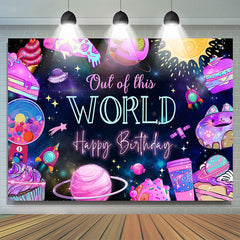 Lofaris Out Of This World Desserts Galaxy Birthday Backdrop