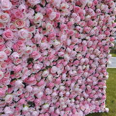 Lofaris Outdoor Artificial Pink Flowers For Wall Decoration