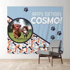 Lofaris Outdoor Lawn Party Custom Doggy Birthday Banner