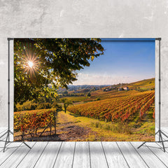 Lofaris Outdoor Vineyard Autumn Natural Scenery Backdrop