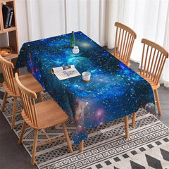 Lofaris Outer Space Galaxy Universe Sparkling Tablecloth