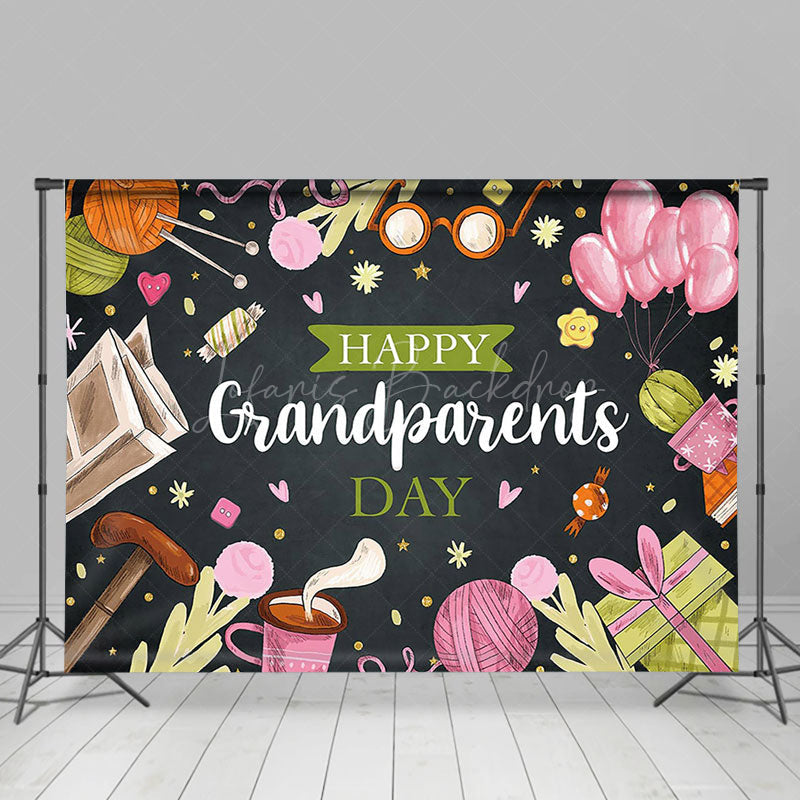 Lofaris Painted Old Man Items Happy Grandparents Backdrop