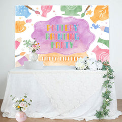 Lofaris Painting Party Watercolor Pigment Birthday Backdrop