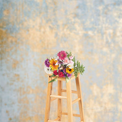 Lofaris Pale Blue Gold Texture Wall Photoshoot Backdrop