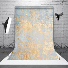 Lofaris Pale Blue Gold Texture Wall Photoshoot Backdrop