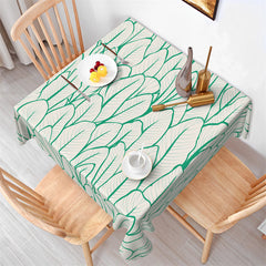 Lofaris Palm Leaves Sketch Step And Repeat Tablecloth Decor