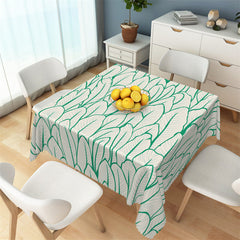 Lofaris Palm Leaves Sketch Step And Repeat Tablecloth Decor